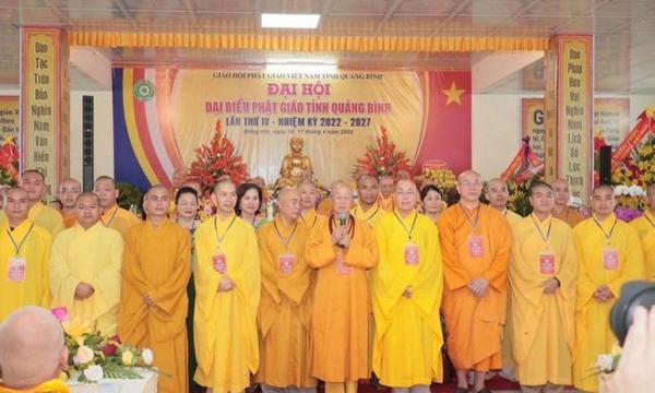 Quảng Bình: Hòa thượng Thích Tánh Nhiếp được tái suy cử Trưởng ban Trị sự Phật giáo tỉnh (2022-2027)