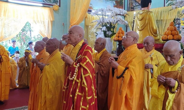 Bình Thuận: Trang nghiêm Tuần Chung thất Trưởng lão Hòa thượng Thích Huệ Tánh