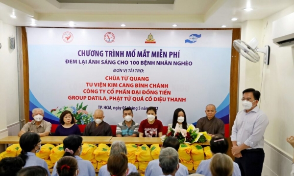Tu viện Kim Cang thực hiện chương trình “Ánh Sáng Từ Bi” hỗ trợ mổ mắt miễn phí