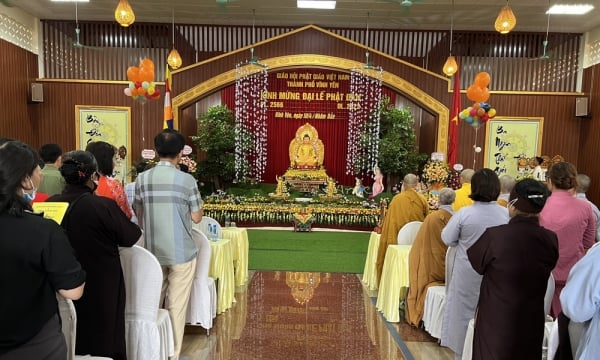 BTS Phật giáo TP. Vĩnh Yên trang nghiêm tổ chức Đại lễ Phật Đản PL 2566