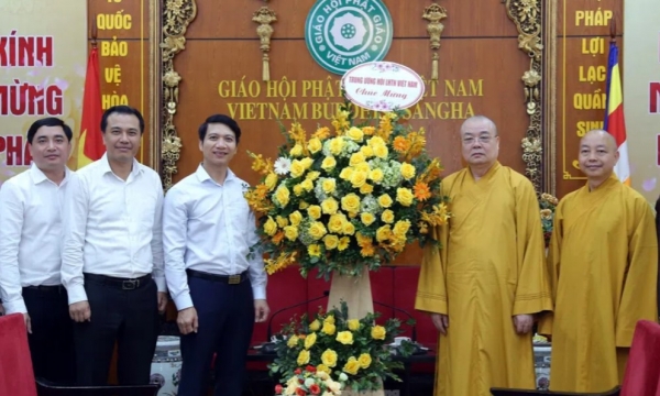 T.Ư Hội LHTN Việt Nam chúc mừng Giáo hội Phật giáo Việt Nam dịp Đại lễ Phật đản 2022