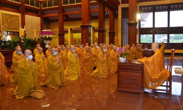 Lễ tác pháp an cư kiết hạ Phật lịch 2566 tại Việt Nam Quốc Tự