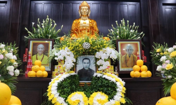 Trang nghiêm lễ tưởng niệm cố Hòa thượng Thích Viên Thành tại Học viện PGVN