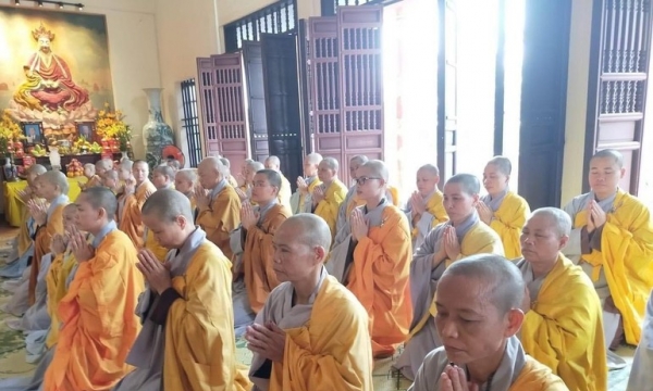 Nam Định: Lễ khai pháp khóa An cư kiết hạ Phật lịch 2566 tại trường hạ chùa Đống Trúc