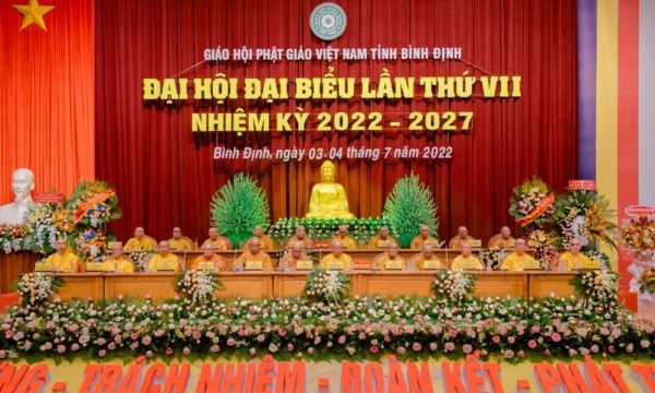 Hòa thượng Thích Nguyên Phước được tái suy cử Trưởng ban Trị sự GHPGVN tỉnh Bình Định nhiệm kỳ 2022-2027