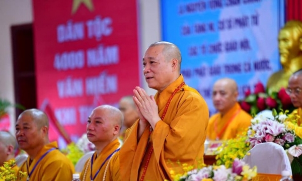 Hà Tĩnh: Hòa thượng Thích Bảo Nghiêm được tái suy cử Trưởng ban Trị sự nhiệm kỳ 2022-2027