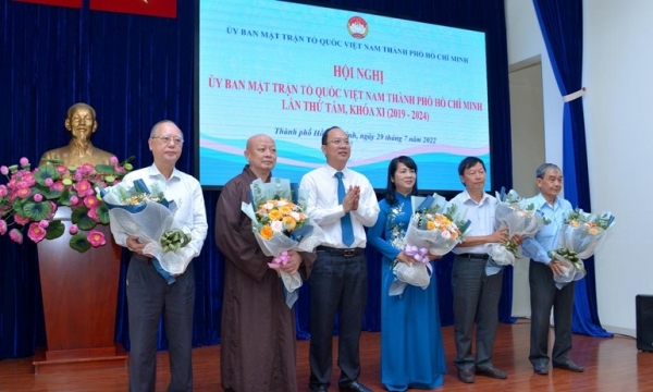 Hòa thượng Thích Lệ Trang làm Phó Chủ tịch không chuyên trách Ủy ban MTTQVN TP.HCM
