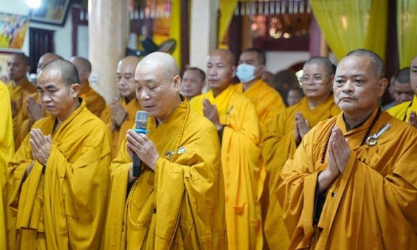 Hà Nội: Đại diện 18 trường hạ đến tổ đình Viên Minh đỉnh lễ Giác linh Đức Đệ tam Pháp chủ GHPGVN