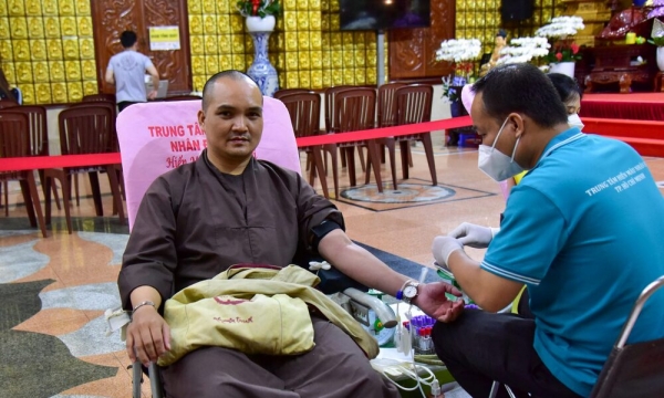 TP.HCM: Hơn 500 tình nguyện viên chia sẻ giọt máu với đồng bào trong chuỗi ngày Tết độc lập tại chùa Giác Ngộ