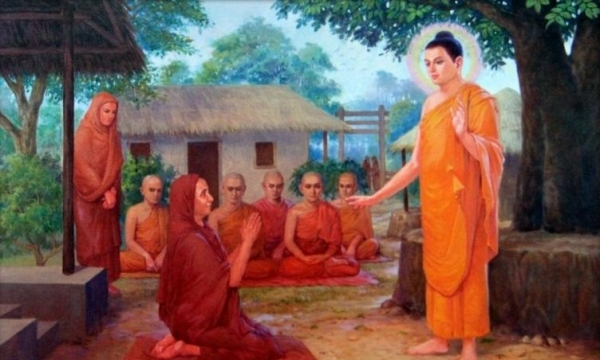 Di mẫu Pajàpati Gotami và 500 công nương được Phật cho xuất gia