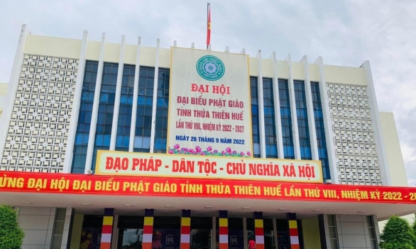 Ngày 26-9: GHPGVN tỉnh Thừa Thiên Huế tổ chức Đại hội đại biểu lần thứ VIII