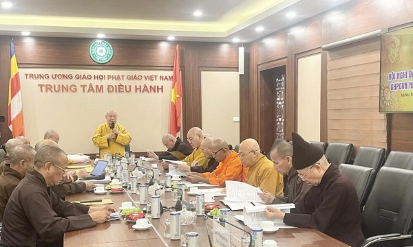 Thường trực HĐTS TƯ GHPGVN họp rà soát công tác tổ chức Đại hội Phật giáo toàn quốc