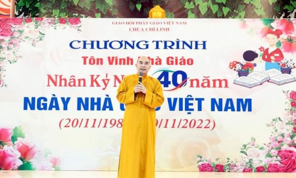 Chùa Chí Linh tổ chức lễ tôn vinh Nhà giáo Việt Nam 20/11