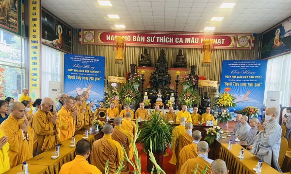 Buổi tọa đàm lễ tri ân Ngày nhà giáo Việt Nam 20/11 với chủ đề “Người Thầy trong Phật giáo”