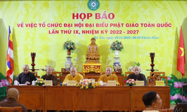 Họp báo về việc tổ chức Đại hội đại biểu Phật giáo toàn quốc lần thứ IX