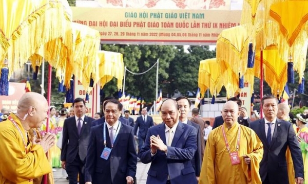 Chủ tịch nước dự Lễ khai mạc Đại hội Phật giáo toàn quốc lần thứ IX