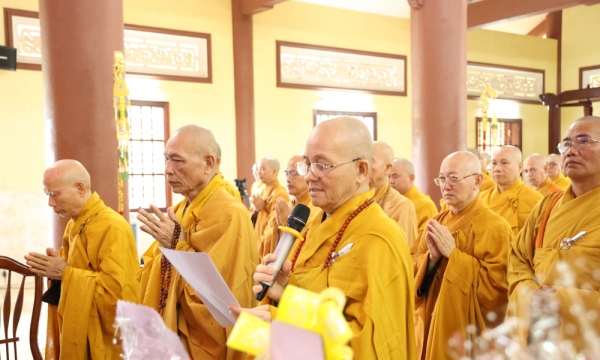 Phật giáo Long An tưởng niệm Đức Phật hoàng Trần Nhân Tông tại chùa Thiên Châu
