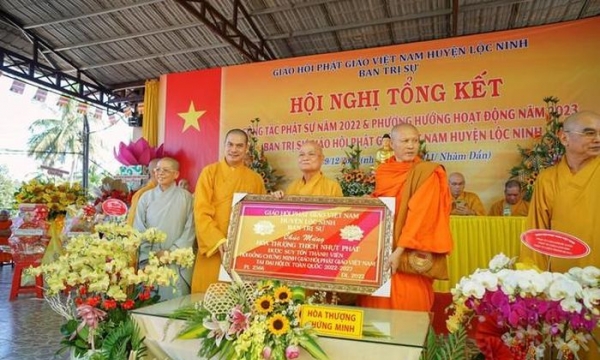 Bình Phước: Phật giáo huyện Lộc Ninh thực hiện từ thiện trị giá 8,7 tỷ đồng trong năm 2022