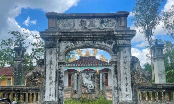 Quế Sơn: Dấu tích chùa làng Sơn Lộc xã Quế Minh