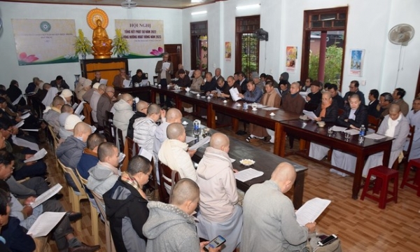 Quảng Trị: Ban Trị sự GHPGVN huyện Triệu Phong tổng kết Phật sự năm 2022