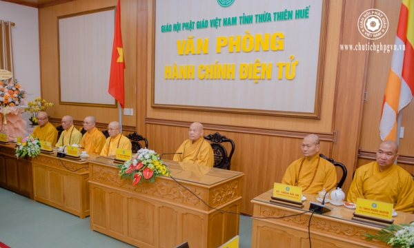 Lễ khánh thành Văn phòng hành chính điện tử Phật giáo tỉnh Thừa Thiên Huế