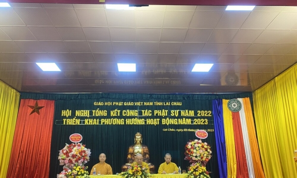 Lai Châu: Tổng kết công tác Phật sự năm 2022 và triển khai phương hướng hoạt động năm 2023