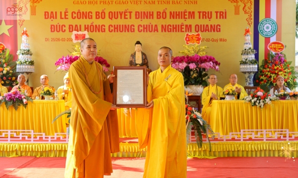 Đại lễ công bố quyết định bổ nhiệm chủ trì, đúc đại hồng chung chùa Nghiêm Quang