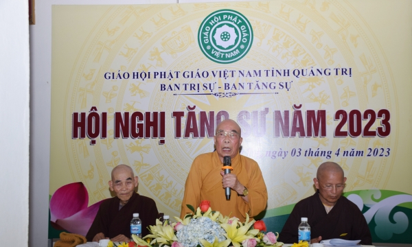 Quảng Trị: Ban Trị sự GHPGVN tỉnh Tổ chức Hội nghị Tăng sự năm 2023