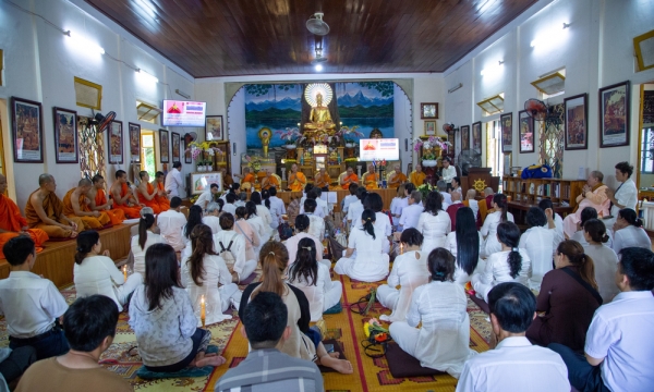 Đoàn Phật giáo Thái Lan chùa Phra Dhammakaya đến thăm chùa Tam Bảo