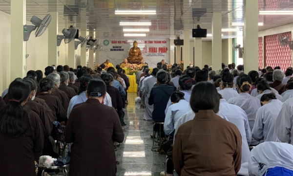 Thanh Hóa: Hơn 250 Phật tử tham gia học lớp giáo lý Phật giáo