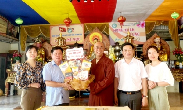 Thanh Hóa: Lãnh đạo Sở Nội vụ chúc mừng Phật đản Phật lịch 2567