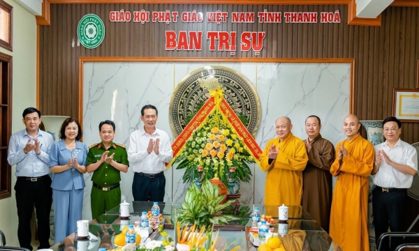 Thanh Hóa: Lãnh đạo Tỉnh ủy thăm chúc mừng Đại lễ Phật đản