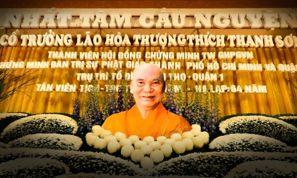 Hội đồng Chứng minh GHPGVN viếng tang Trưởng lão Hòa thượng Thích Thanh Sơn