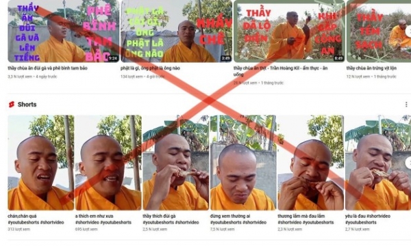 'Tu sĩ ăn đùi gà' xúc phạm đạo Phật không phải là tu sĩ Phật giáo