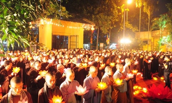 Hải Phòng: Đêm hoa đăng mừng khánh đản đức Phật A Di Đà