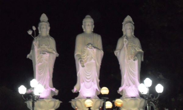 Phú Yên: Chùa Nghĩa Phú Lễ An vị tôn tượng Tam Thánh Tây Phương