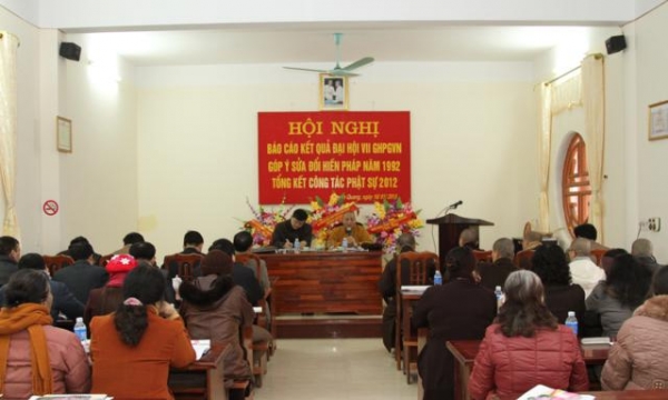 Tuyên Quang: Hội nghị Báo cáo kết quả Đại hội VII GHPGVN