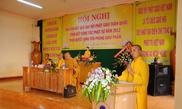 Đăk Nông: Tổng kết Phật sự năm 2012