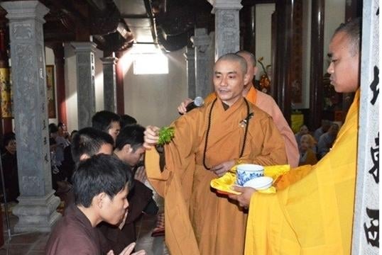 Hà Nội: Lễ xuất gia tại chùa Thụy Ứng