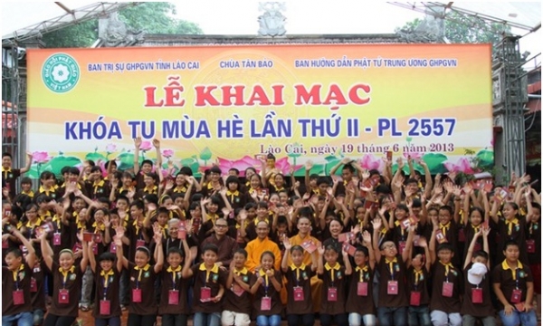 Lào Cai: Tổ chức Khoá tu mùa hè lần II dành cho thanh - thiếu niên phật tử 