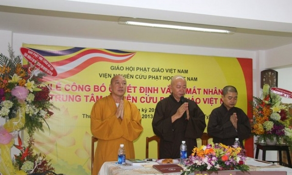 Tp.HCM: Ra mắt Trung tâm Nghiên cứu Phật giáo Việt Nam
