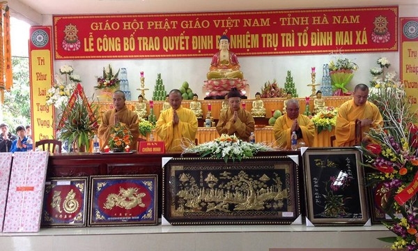 Hà Nam: Lễ Bổ nhiệm trụ trì chùa Mai Xá