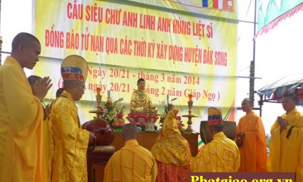 Đắk Nông: PG Đắk Song tổ chức lễ cầu siêu cho các liệt sĩ