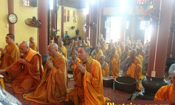 Thái Bình: Trường hạ chùa Thánh Long tổ chức lễ khai khóa An cư Kiết hạ PL.2558