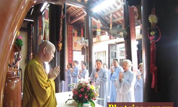 Thái Bình: Khóa tu Một ngày về Tịnh độ tại chùa Hoàng Kim