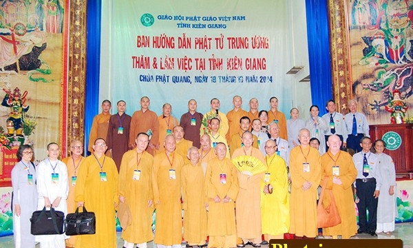 Chư tôn đức Ban HDPT T.Ư thăm và làm việc tại Kiên Giang
