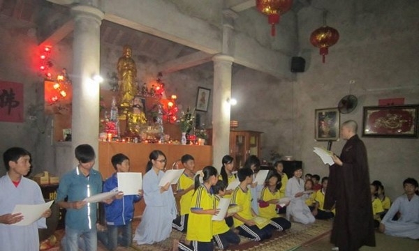Thái Bình: Chùa Phúc Minh tổ chức Đàn lễ Quy Y cho gần 100 bạn trẻ