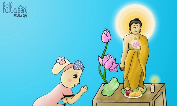 Chào mừng ngày vía Phật Di Đà với Miss La Sen