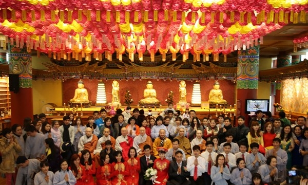 Chùm ảnh đám cưới truyền thống Việt tại Thiền viện ở Hàn Quốc