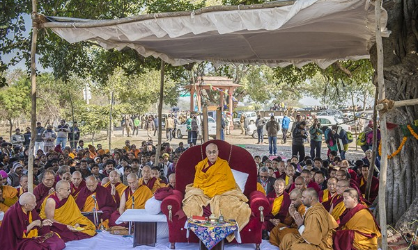Đức Đạt Lai Lạt Ma viếng thăm Di tích Sankisa, bang Uttar Pradesh